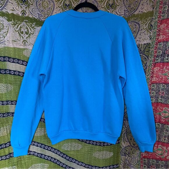 Vintage 90's Jerzees Blue San Fransisco Crewneck Sweatshirt Size Large - Picture 8 of 13